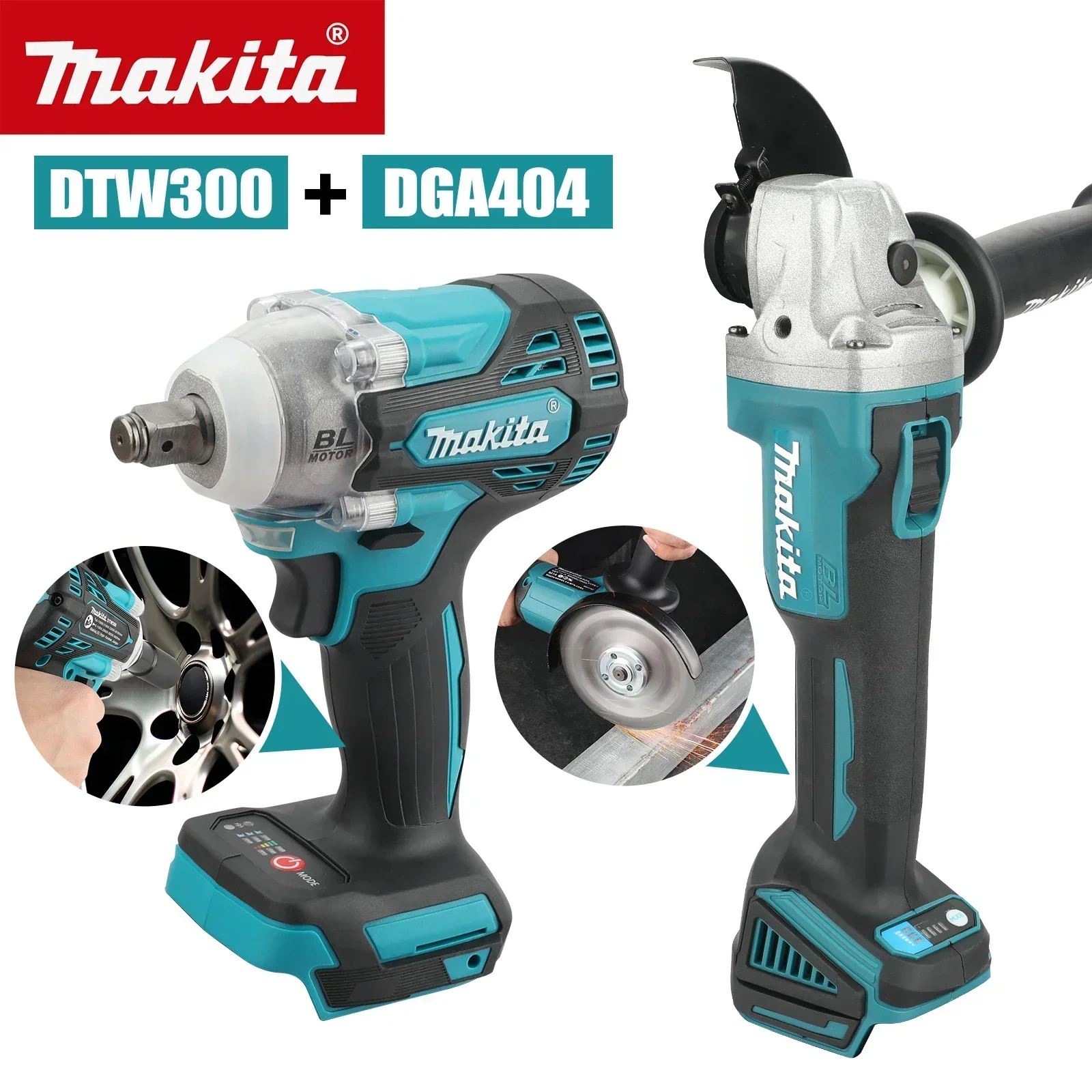 Makita Drill Dtw300 - Makita DTW300 DGA404 Set Peralatan Kombinasi